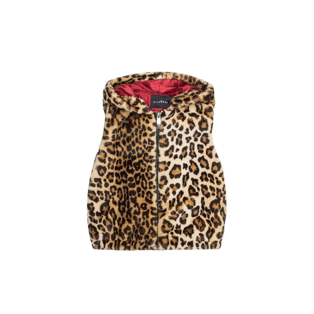 [80%OFF]   Leopard gilet