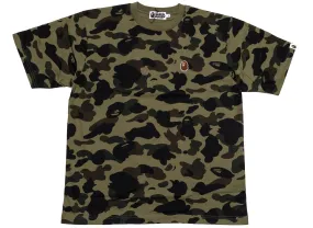 A Bathing Ape 1st Camo One Point Tee in Green xld