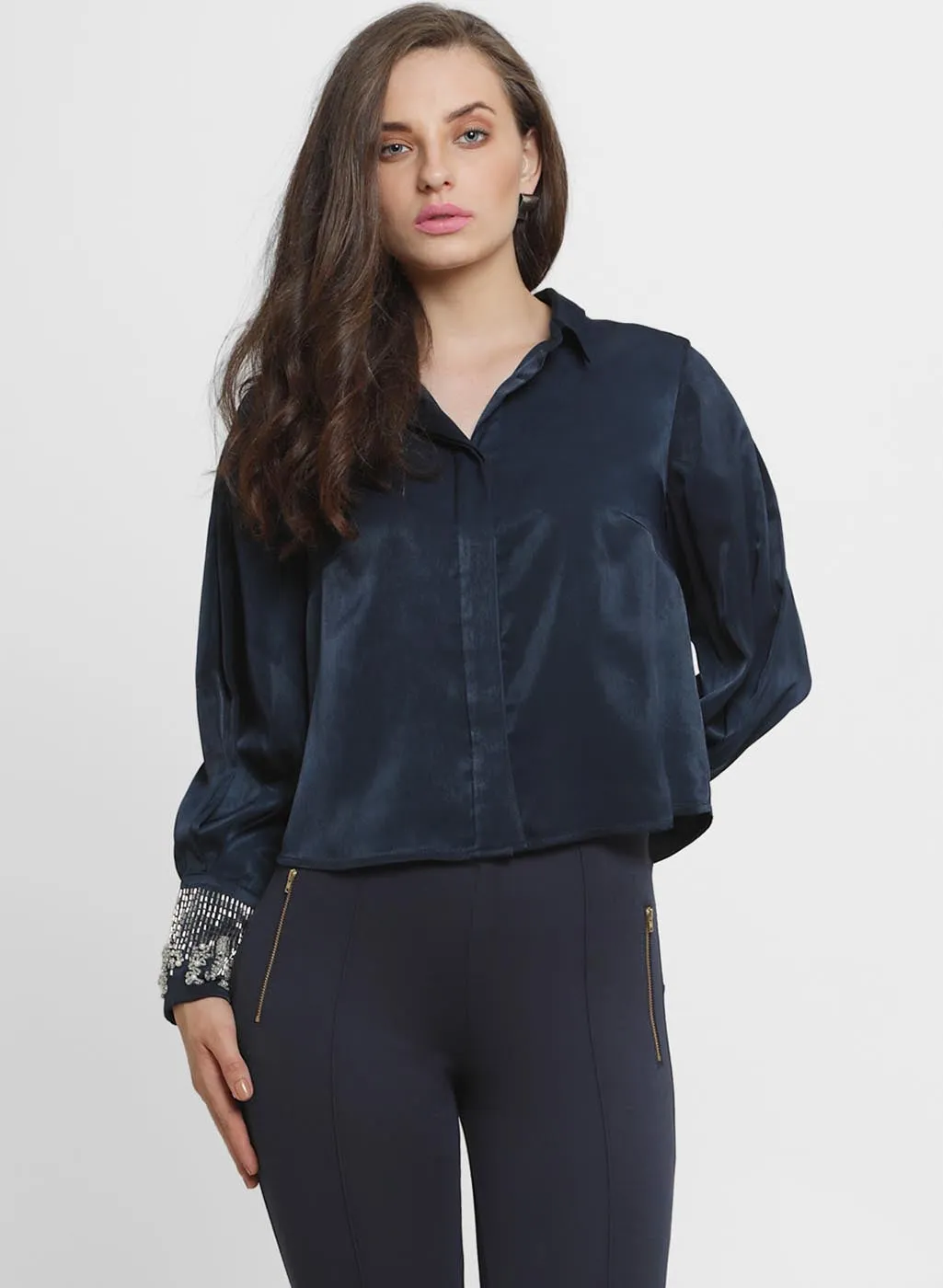 Alison Embroidered Collar Shirt