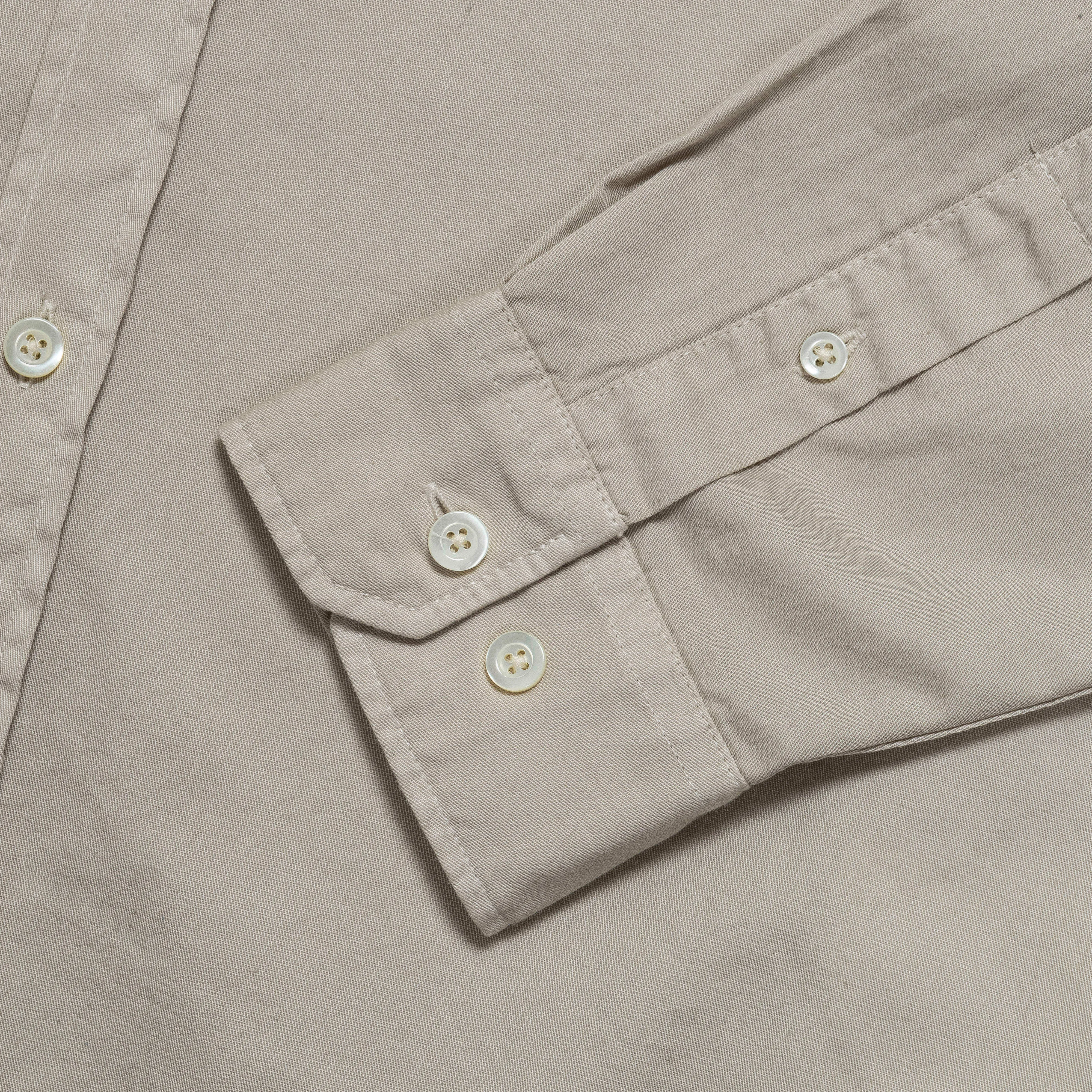 Anton Light Twill Shirt - Oatmeal