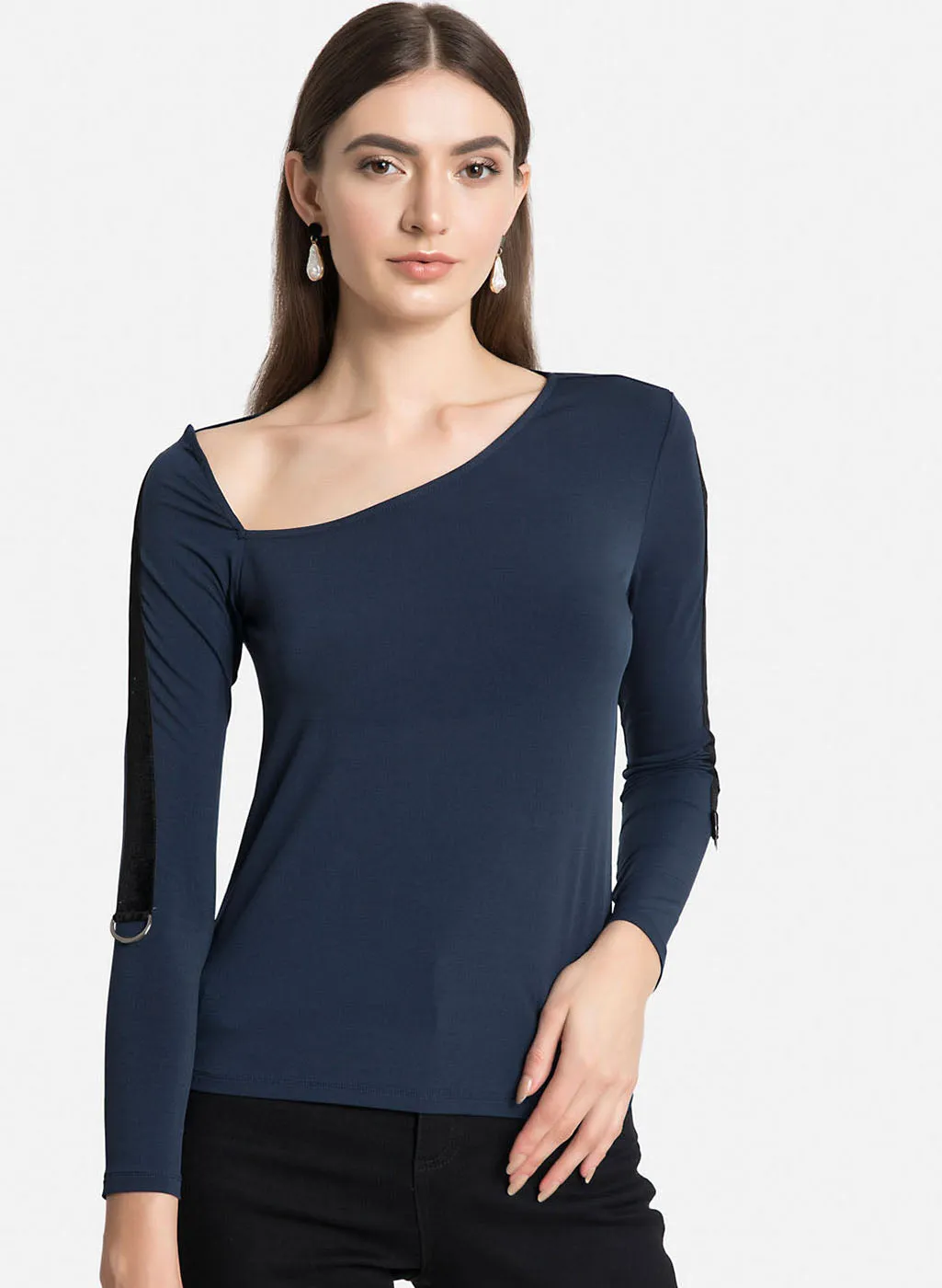 Asymetric Top With Neck Detail