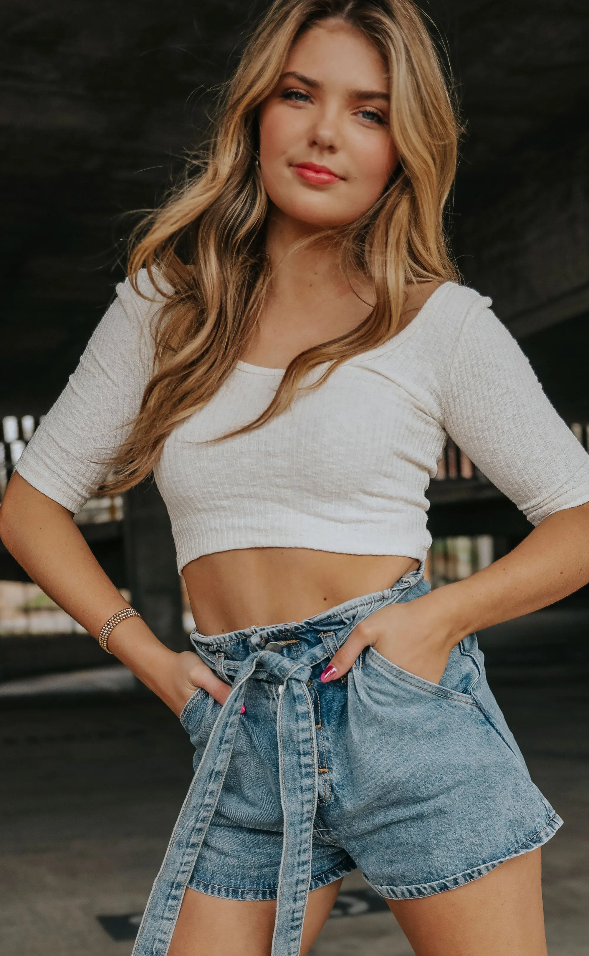 at ease crop top