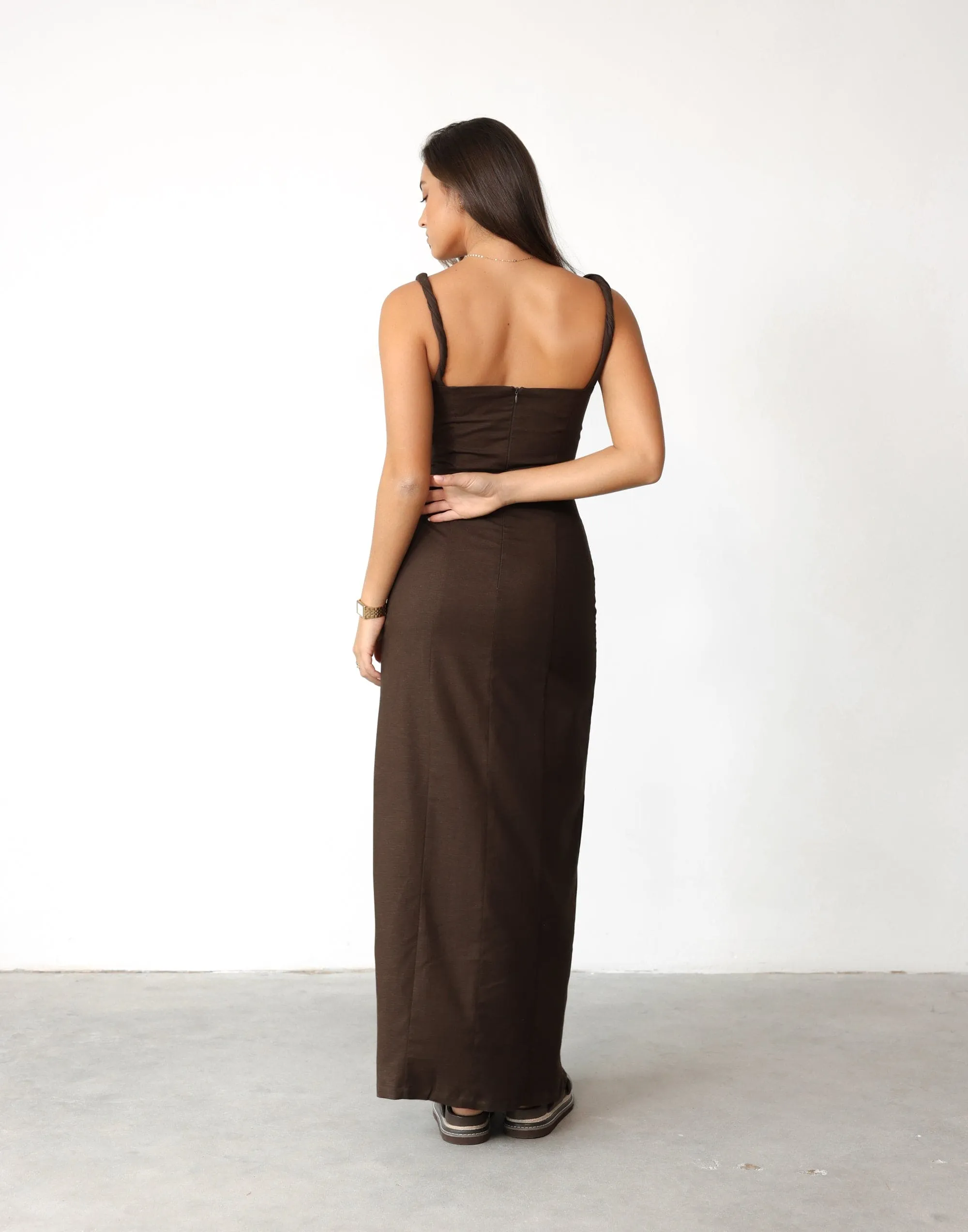 Bacalar Maxi Dress (Chocolate)