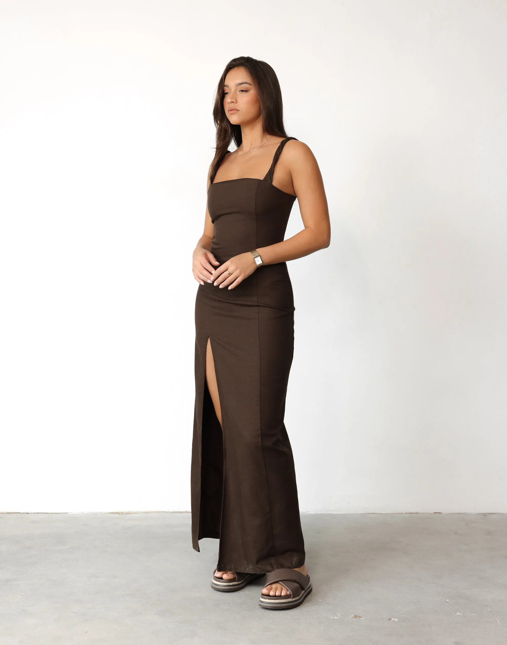 Bacalar Maxi Dress (Chocolate)