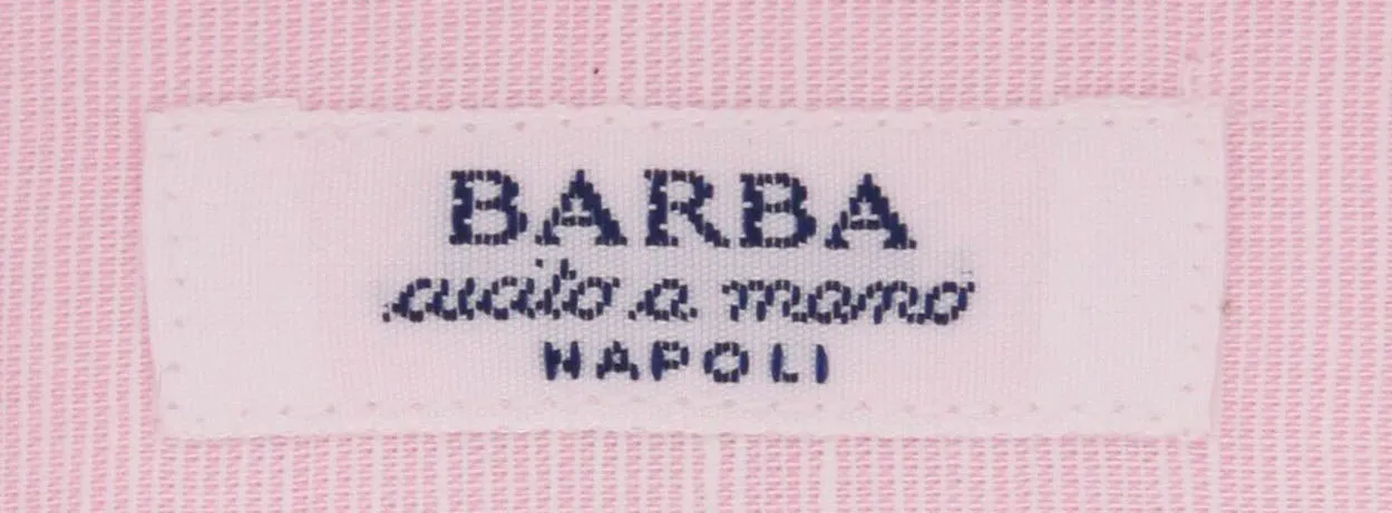 Barba Napoli Pink Shirt - 15 US / 38 EU