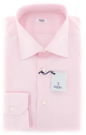 Barba Napoli Pink Shirt - 15 US / 38 EU