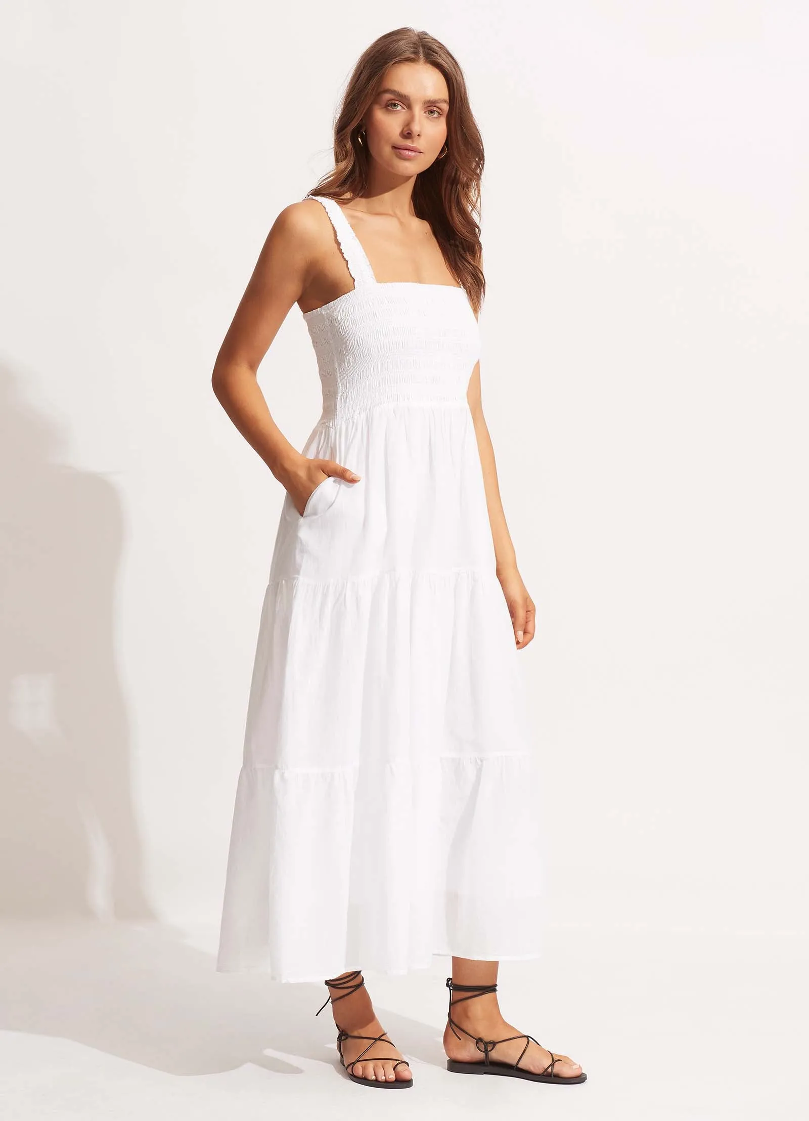 Beach House Dress - White