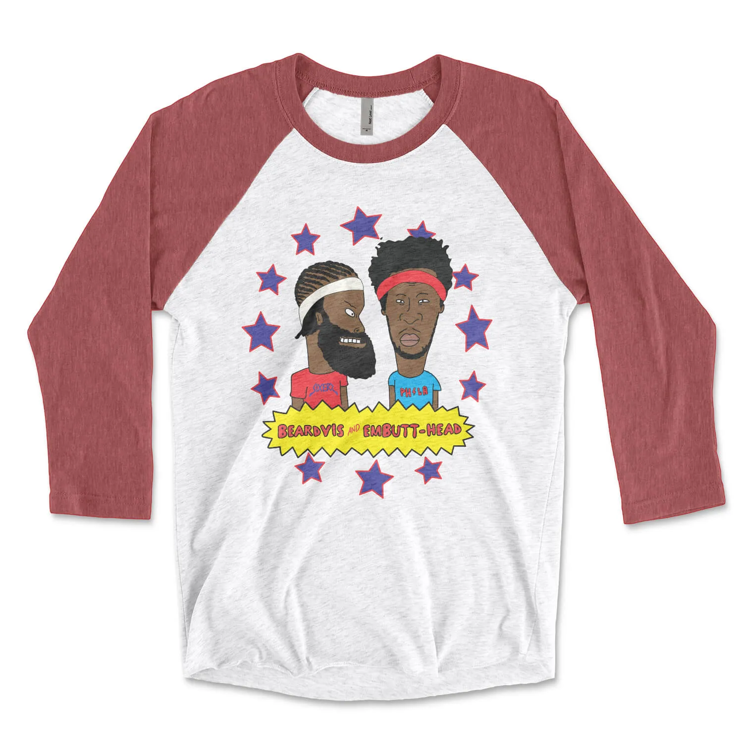 Beardvis & Embutt-Head Raglan Tee