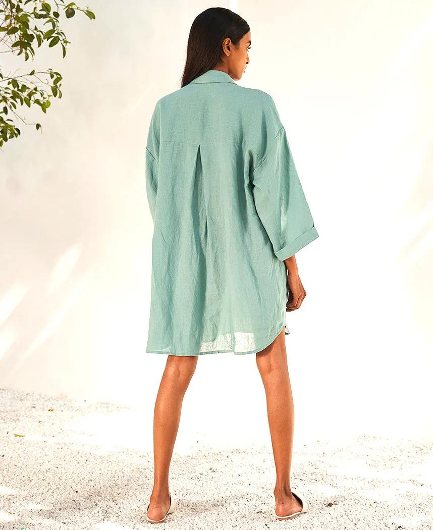 Blue Haze Shirt Dress