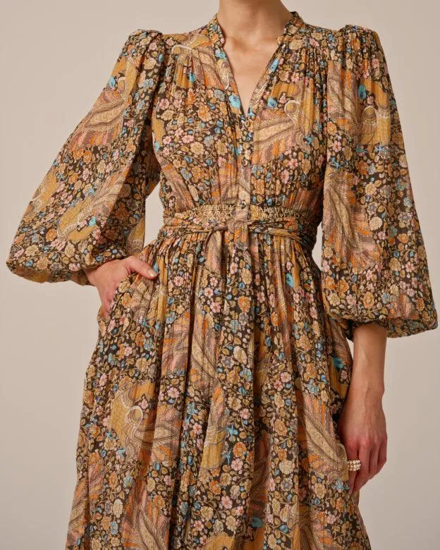 Bohemian Shirt Dress Feathers