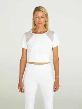 Breathe Crop Top - White