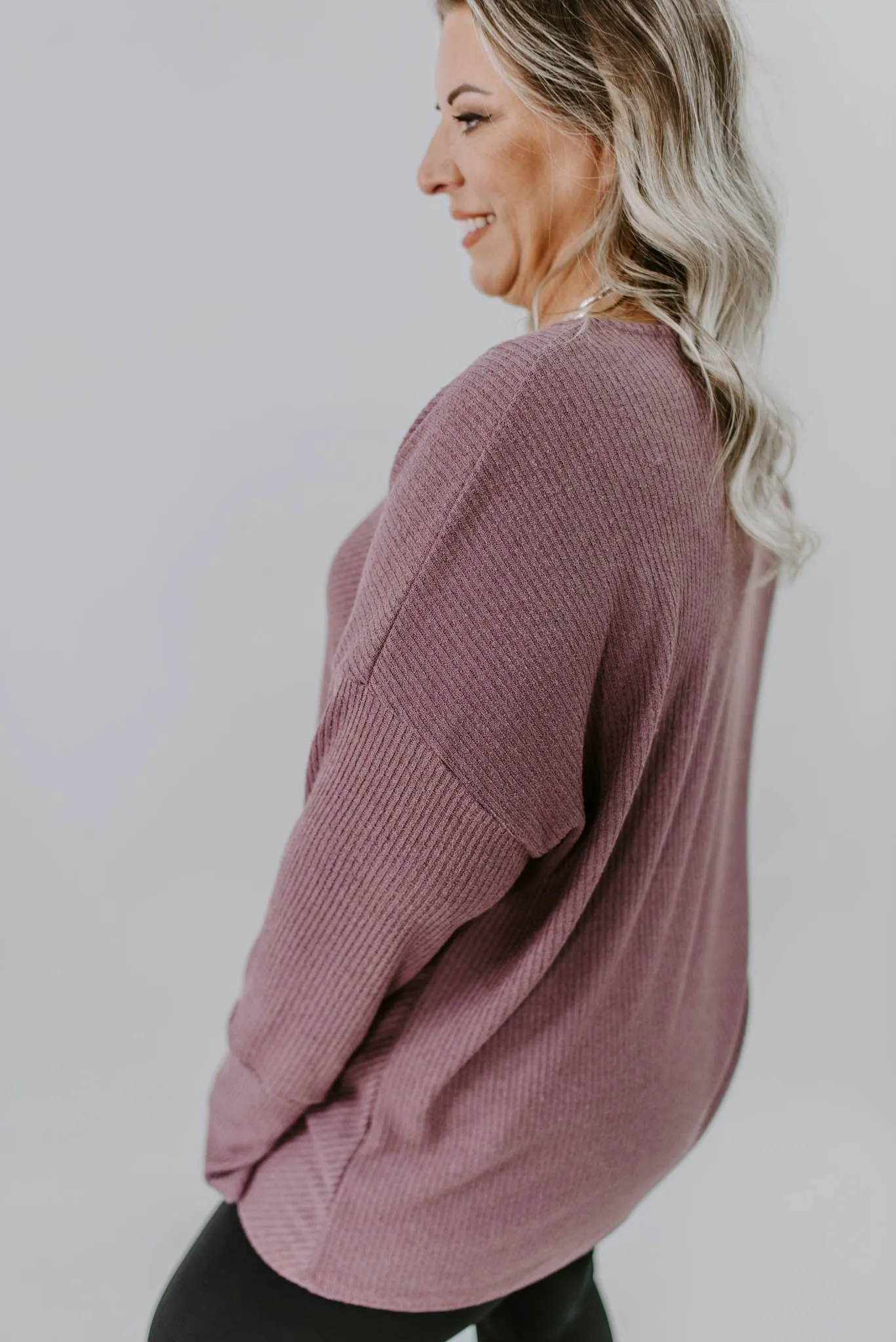 Cabin Cozy Curvy V-neck Top