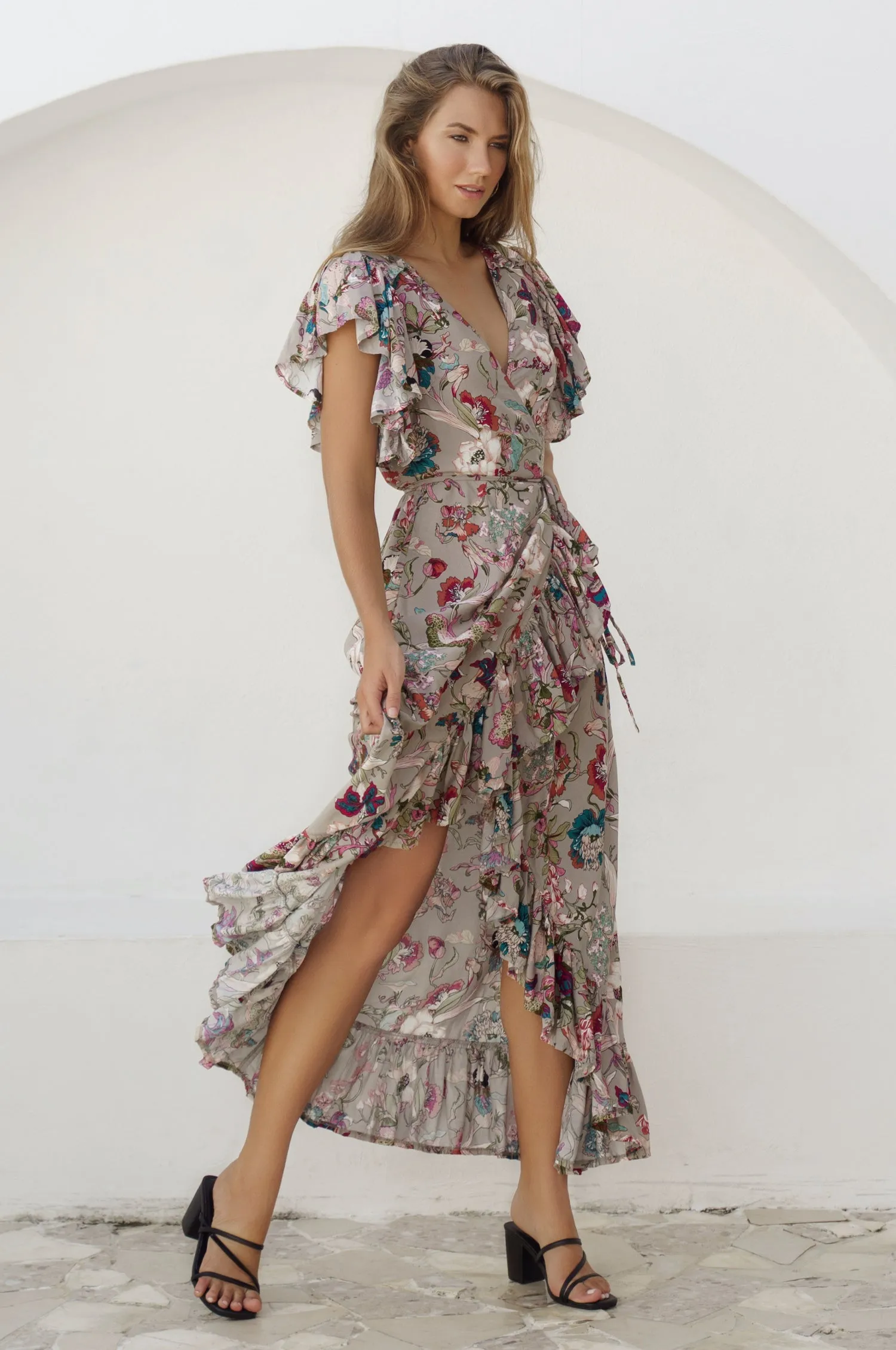 Carmen Wrap Maxi Dress