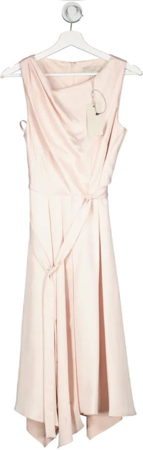 Coast Pink Savannah Soft Midi Dress Blush BNWT UK 14