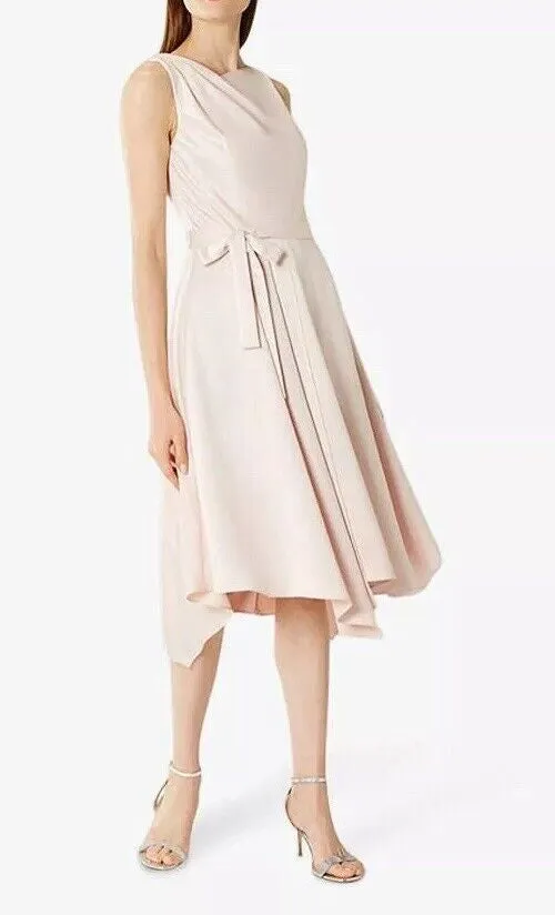 Coast Pink Savannah Soft Midi Dress Blush BNWT UK 14