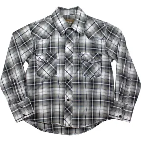 Cowboy Collection Boys' Dobby Plaid Snap Shirt