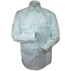 Cowboy Collection Men's Geometric Print Snap Shirt