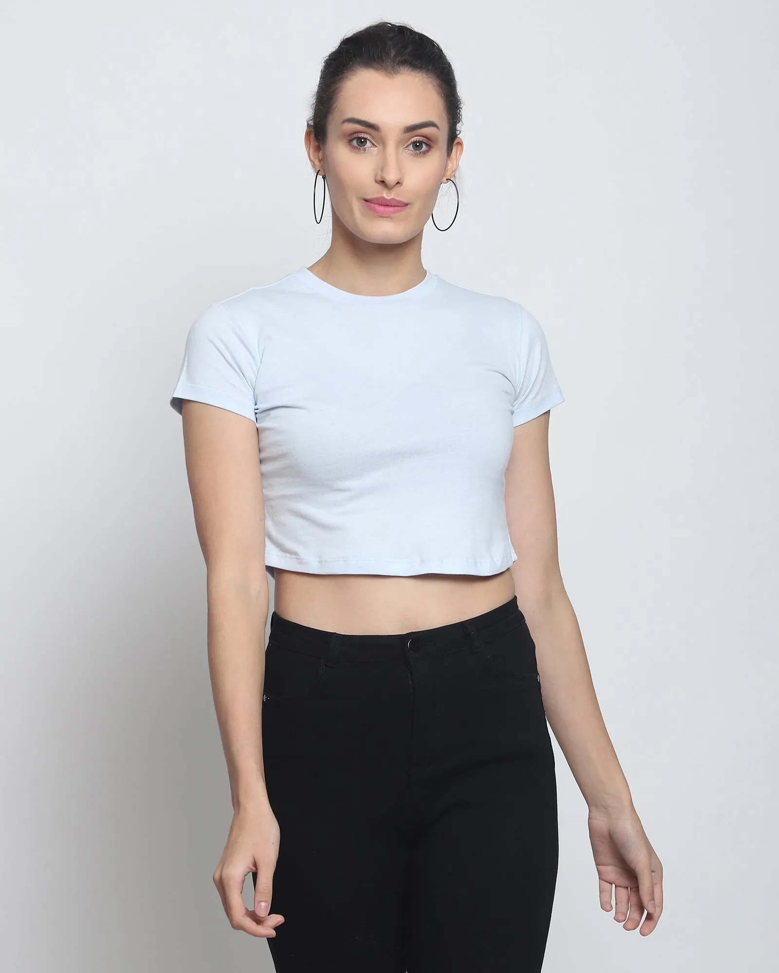 Crop Top: Sky Blue