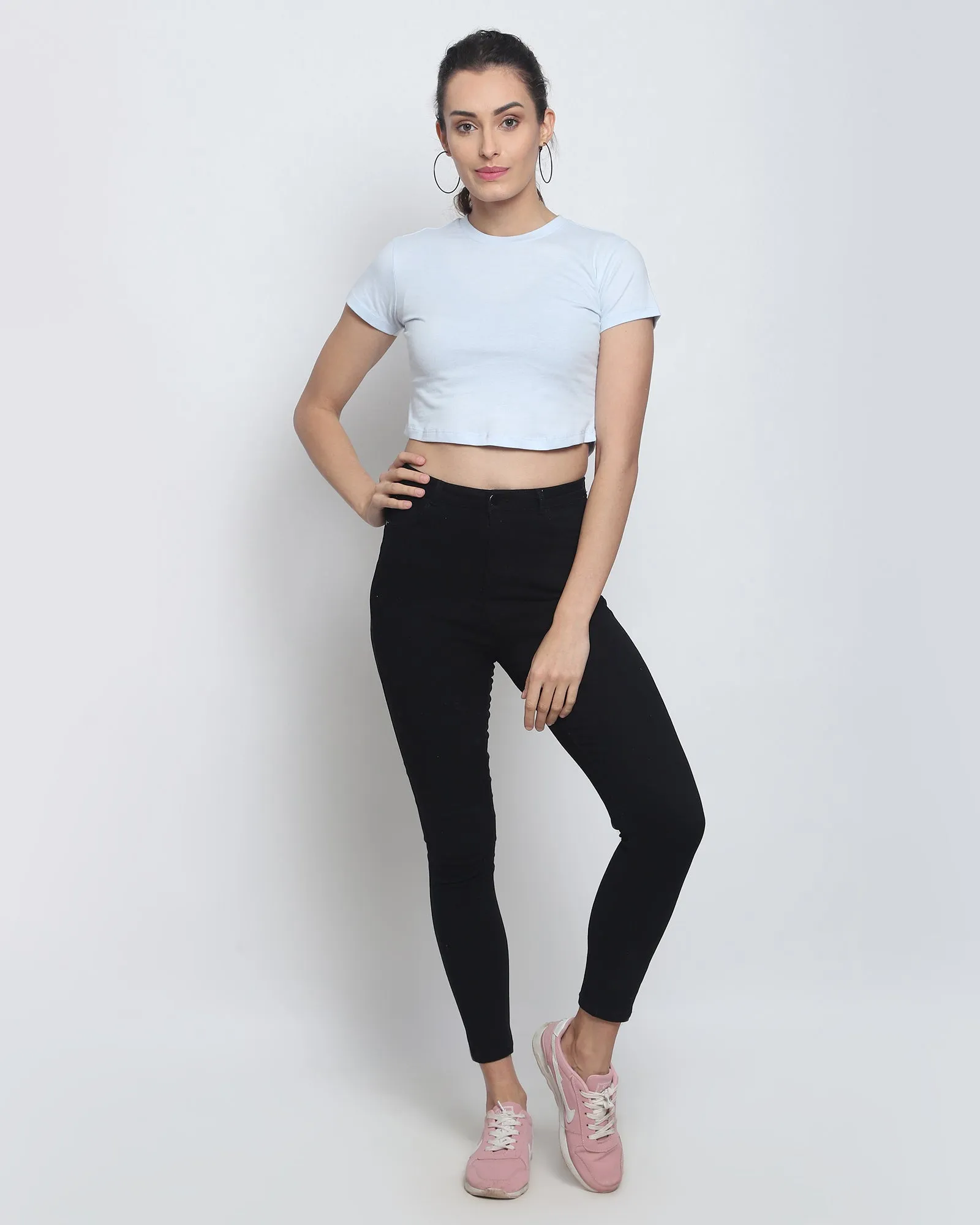 Crop Top: Sky Blue