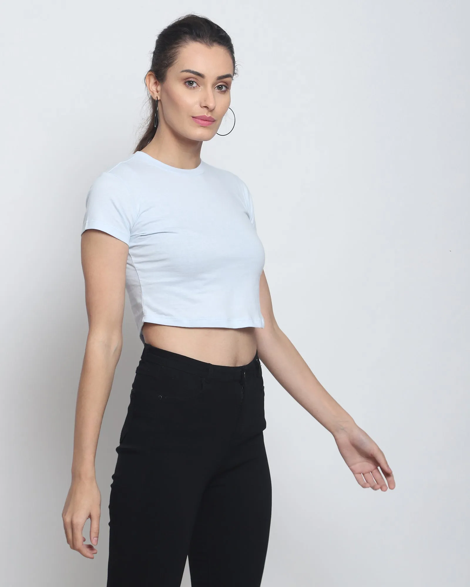 Crop Top: Sky Blue