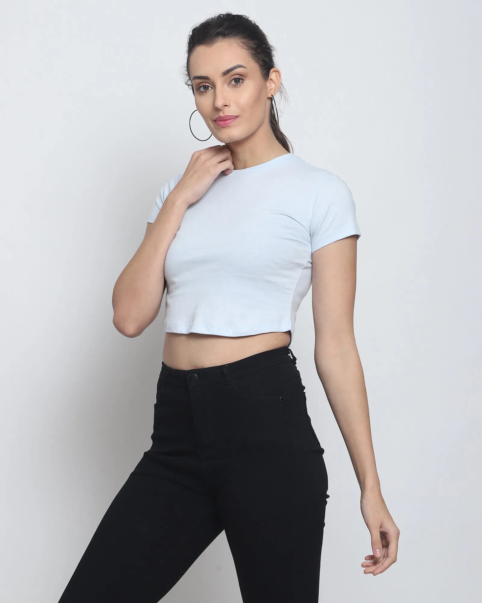 Crop Top: Sky Blue