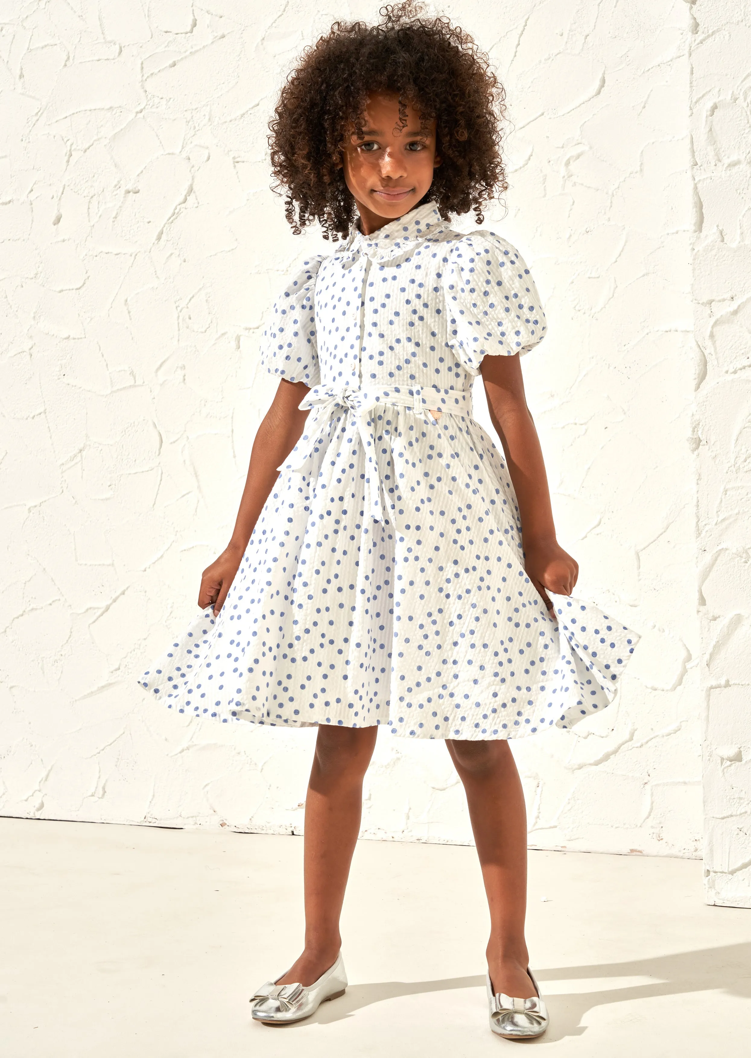 Danni Spot Shirt Dress