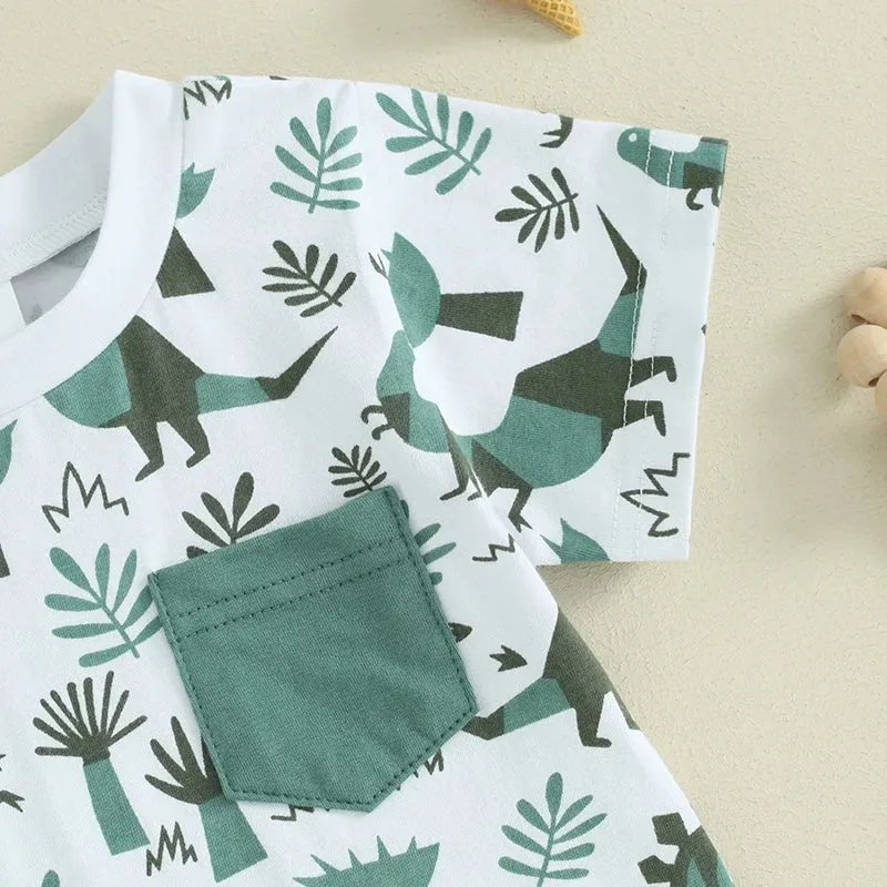 DINOSAUR Teal Summer Outfit