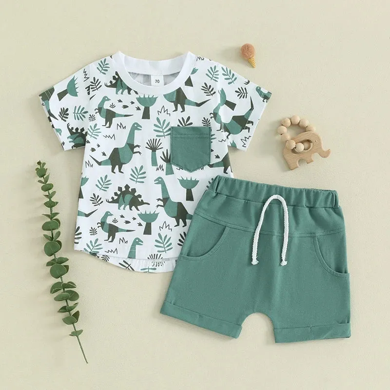 DINOSAUR Teal Summer Outfit