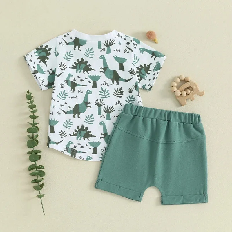 DINOSAUR Teal Summer Outfit