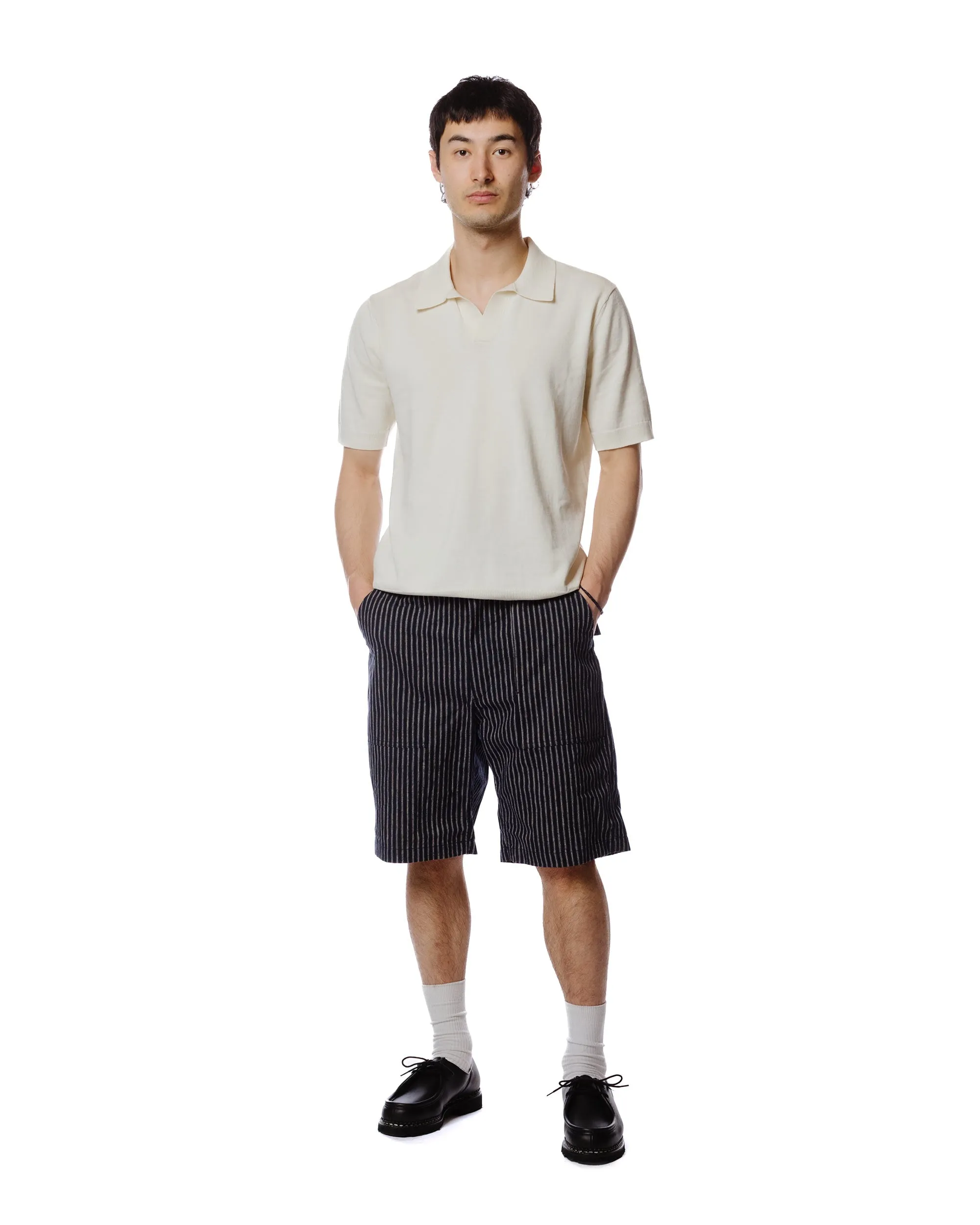 Engineered Garments Fatigue Short Navy/Grey LC Stripe