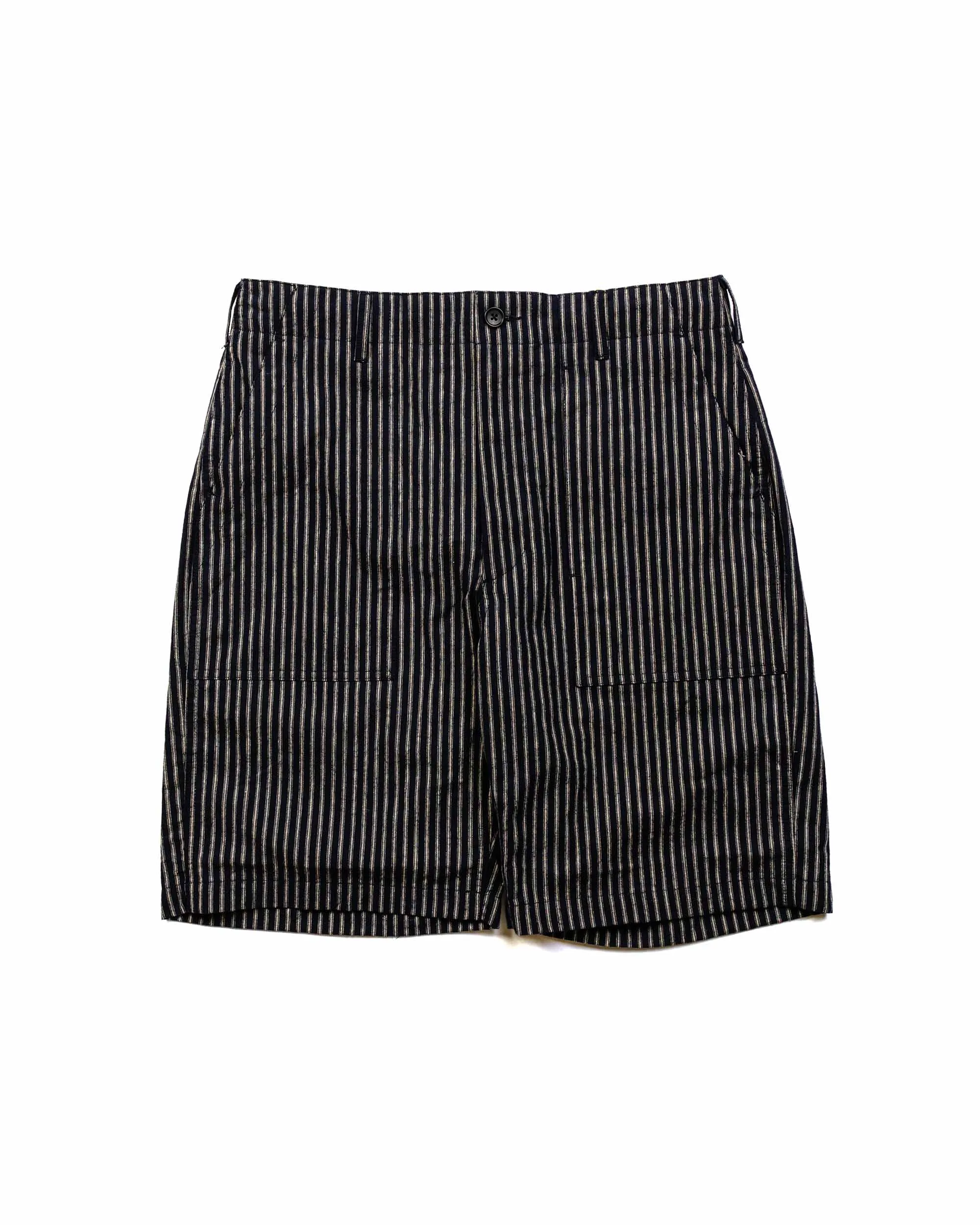 Engineered Garments Fatigue Short Navy/Grey LC Stripe