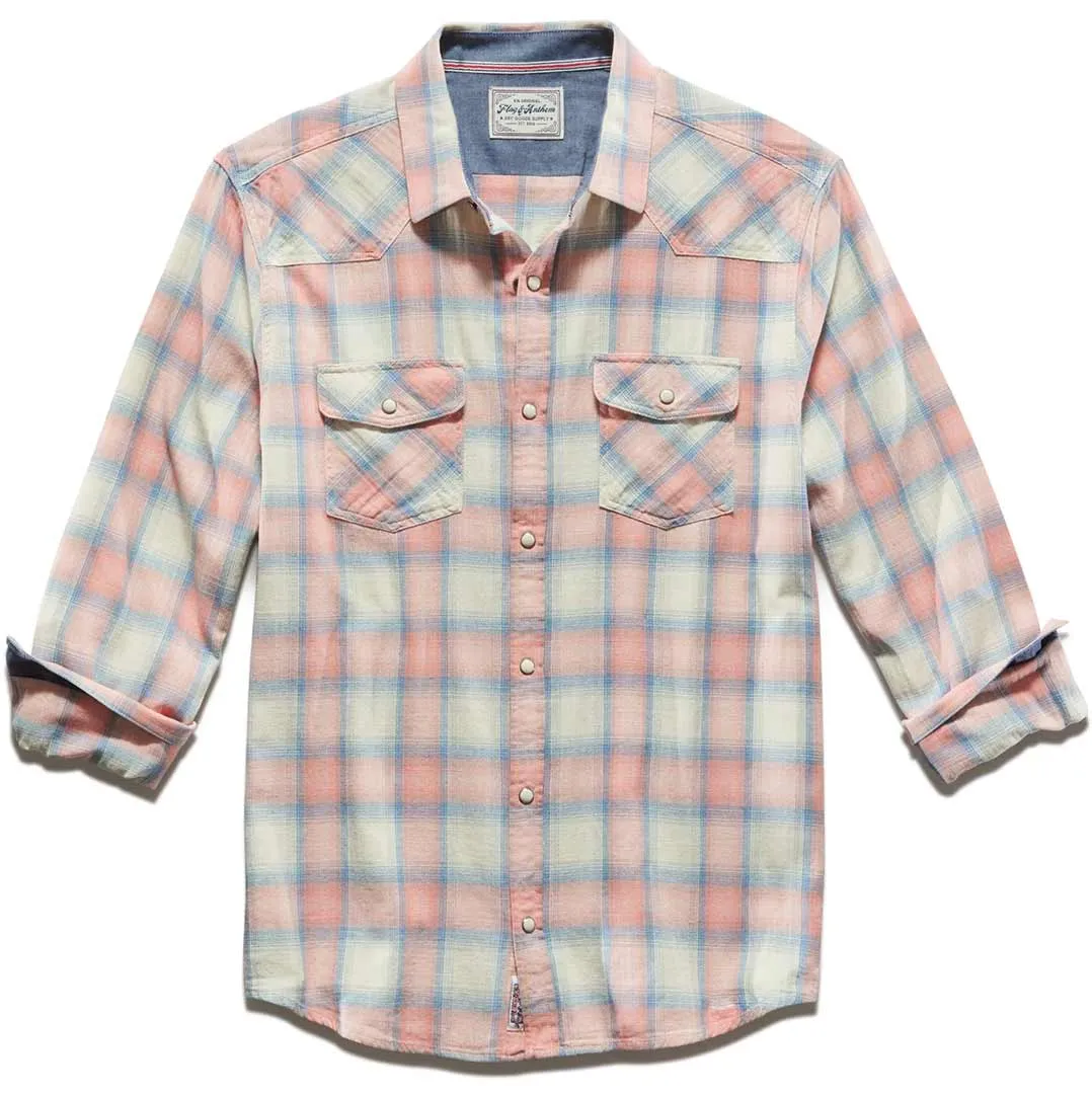 Flag & Anthem Men's Wooster Vintage Washed Plaid Snap Shirt