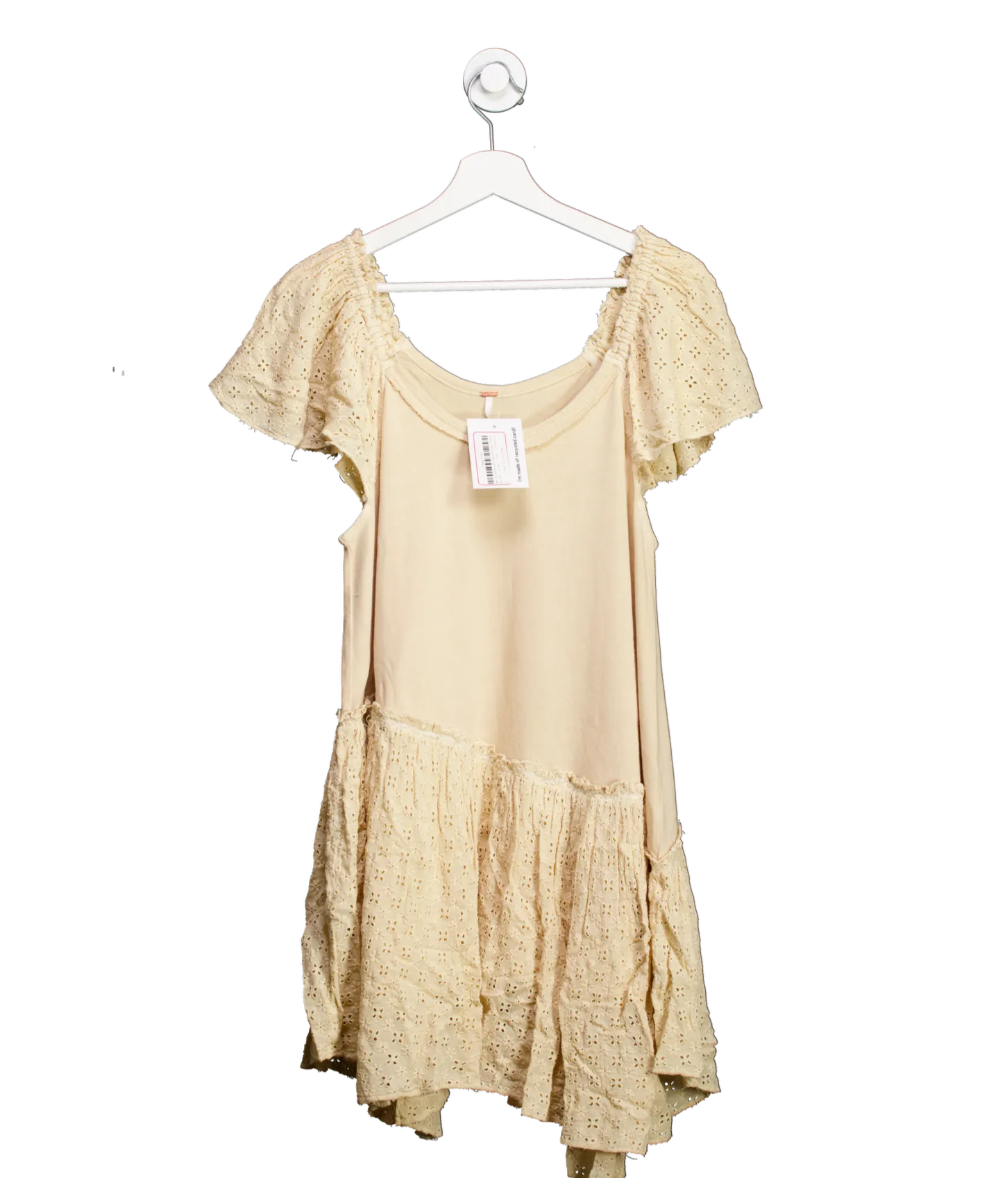 Free People Nude Wanderlust Mini Dress UK XS