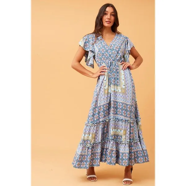 GEMALLA BOHO FLORAL MAXI DRESS