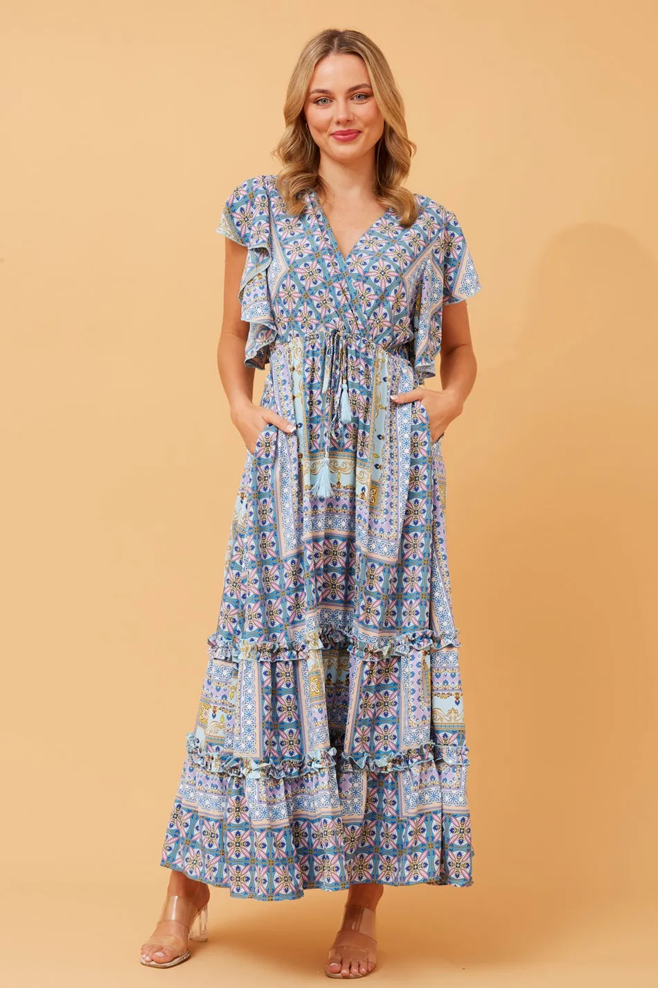 GEMALLA BOHO FLORAL MAXI DRESS