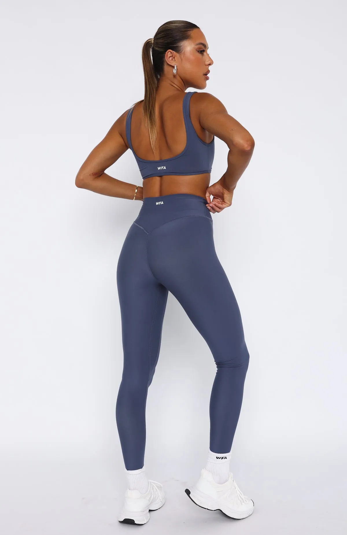 Go Getter High Waisted Leggings Steel