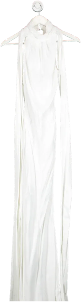 Karen Millen White High Necked Maxi Dress UK 6