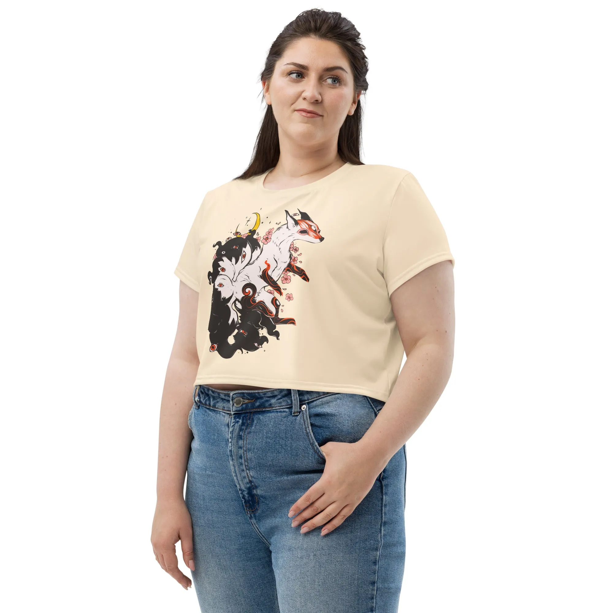 Kitsune, Sublimation Crop Top