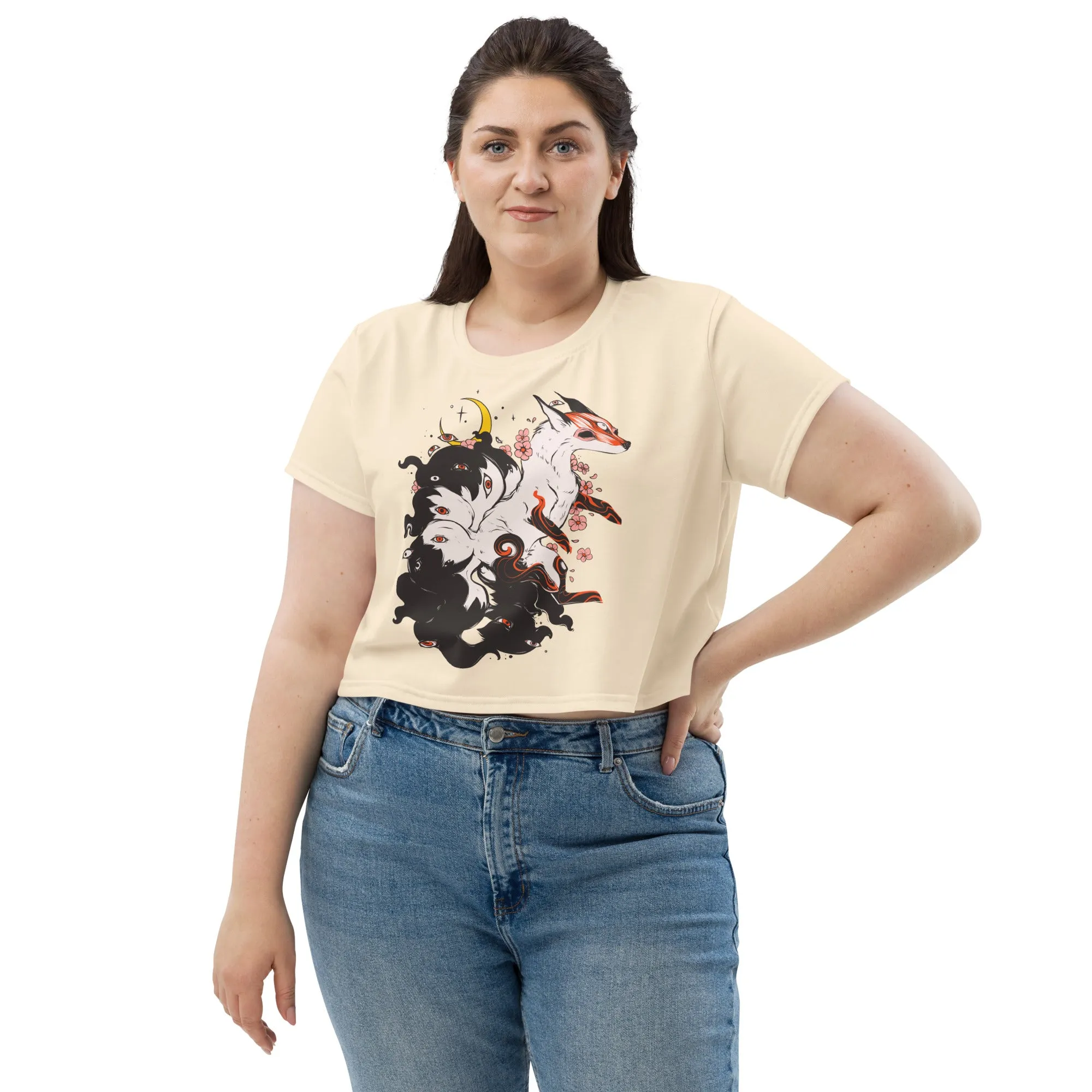 Kitsune, Sublimation Crop Top