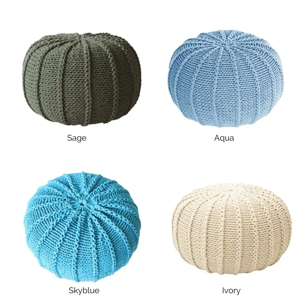 Knit Pouf