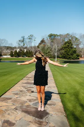 Lady Bow Dress - Black