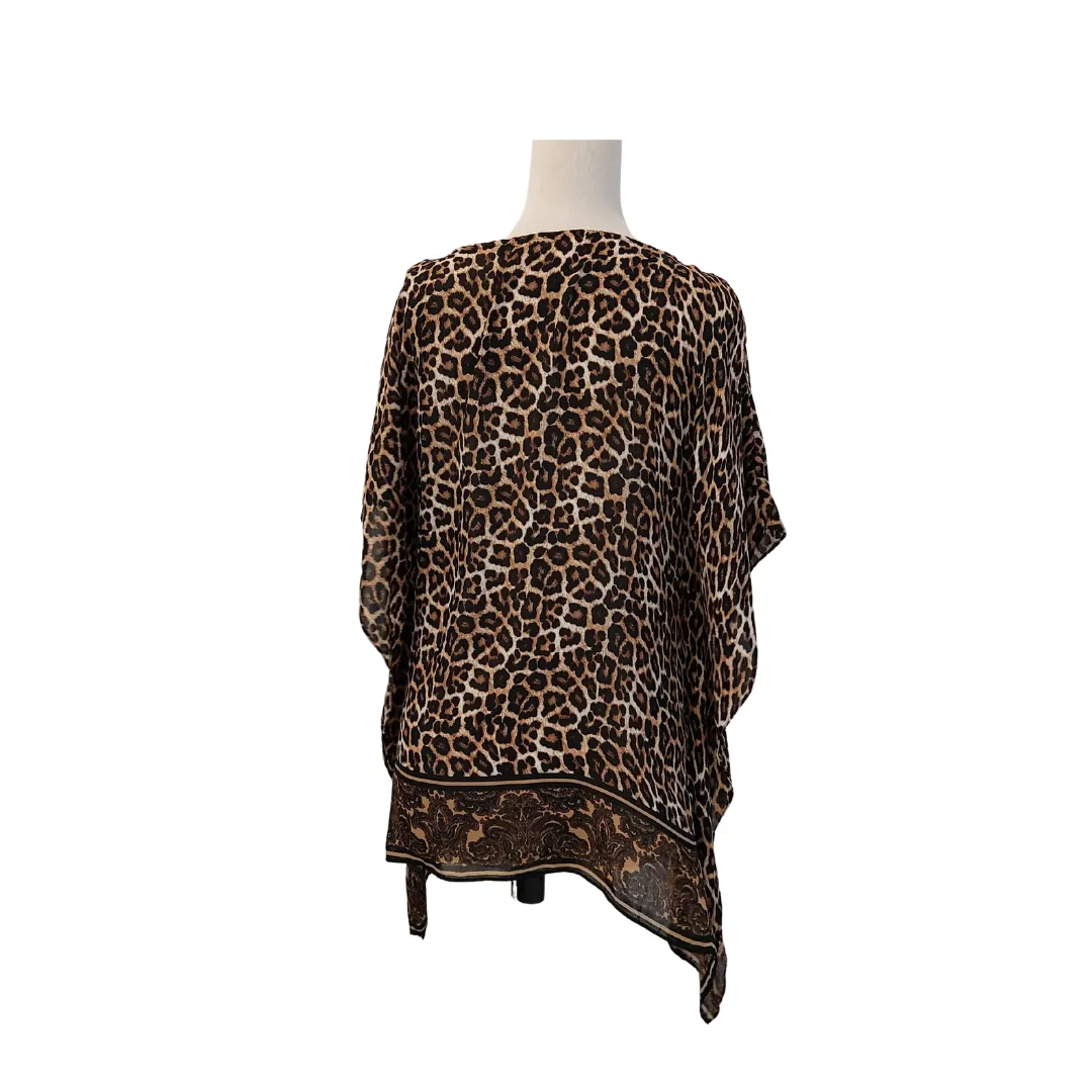 Michael Kors Cheetah Print Poncho Top | Gently Used |