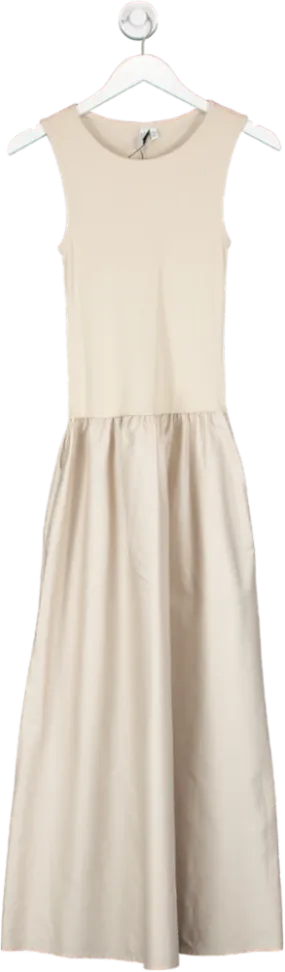 olivia rose Cream Ribbed Sleeve Dress UK XS