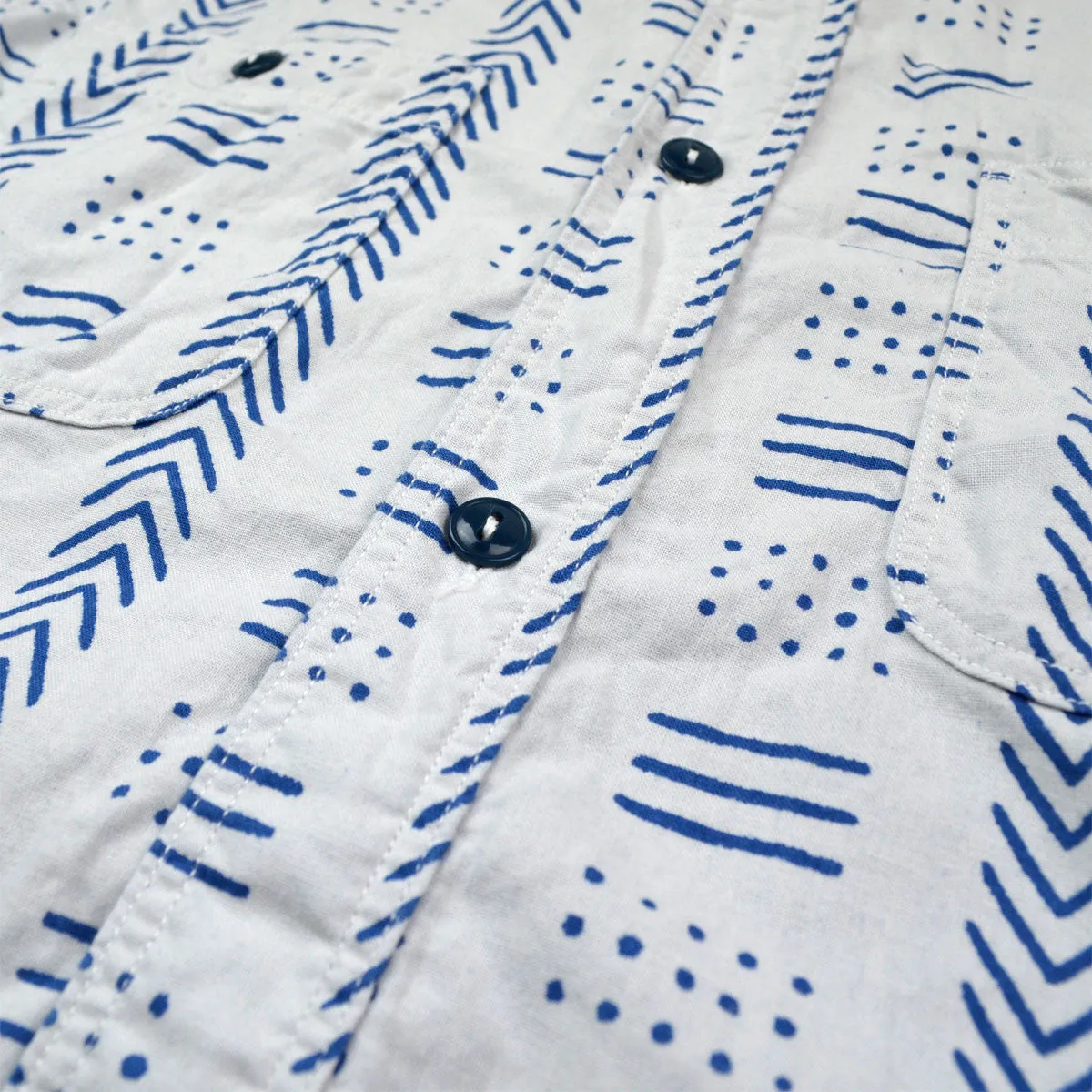 orSlow - Work Shirt - Indigo Africa Print