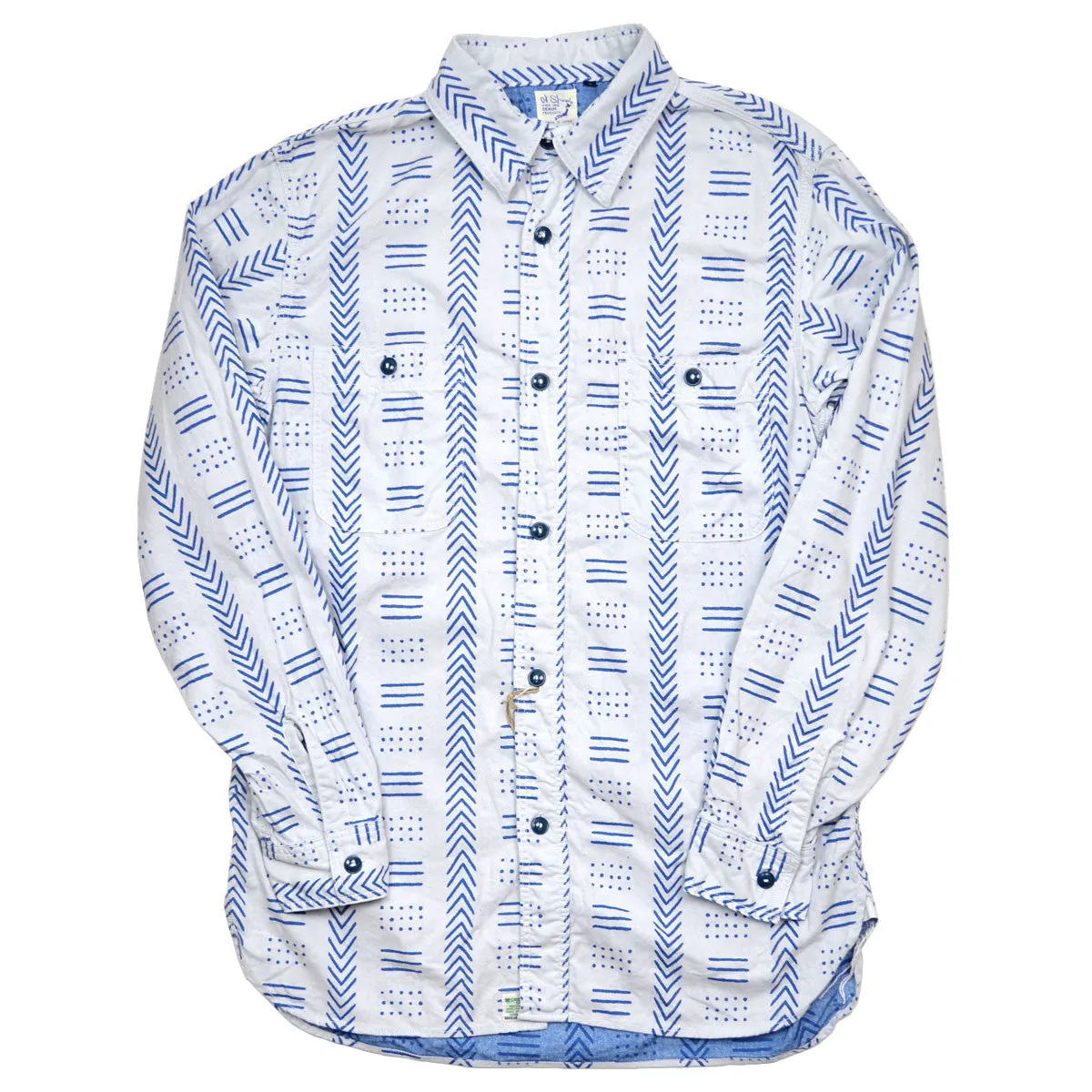 orSlow - Work Shirt - Indigo Africa Print