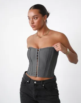 Passion Corset Top (Slate)