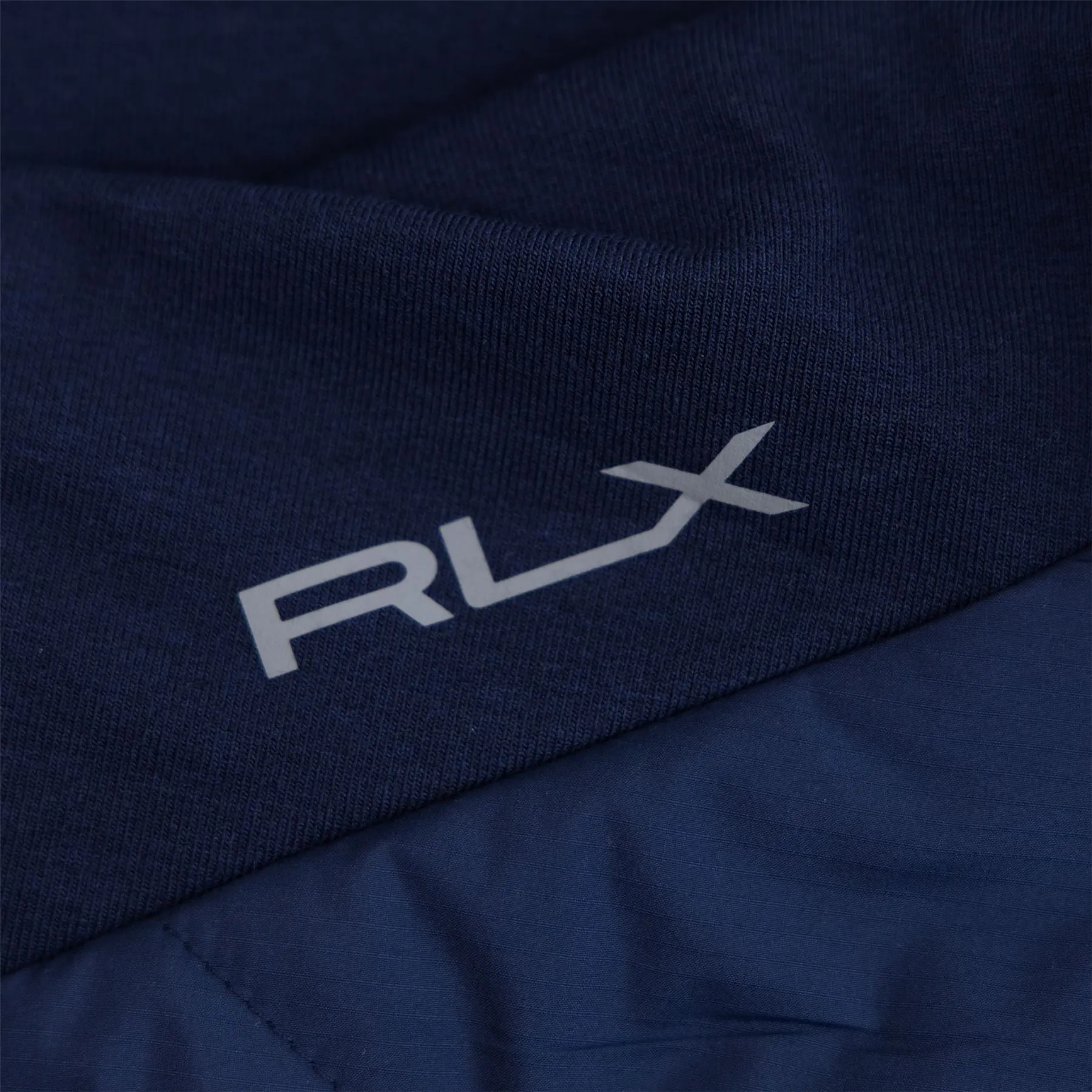 RLX Classic Fit Full Zip Cool Wool Hybrid Gilet Refined Navy - SS24