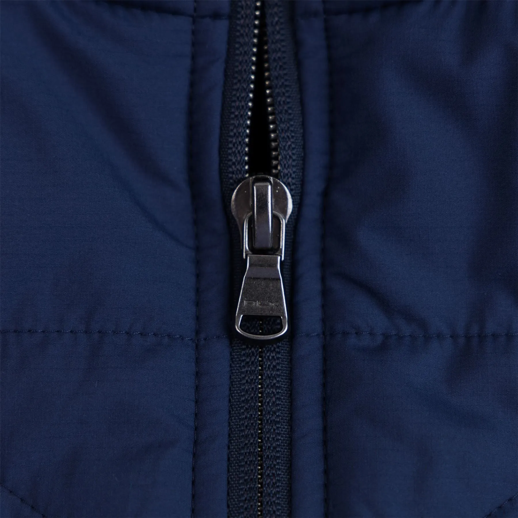 RLX Classic Fit Full Zip Cool Wool Hybrid Gilet Refined Navy - SS24