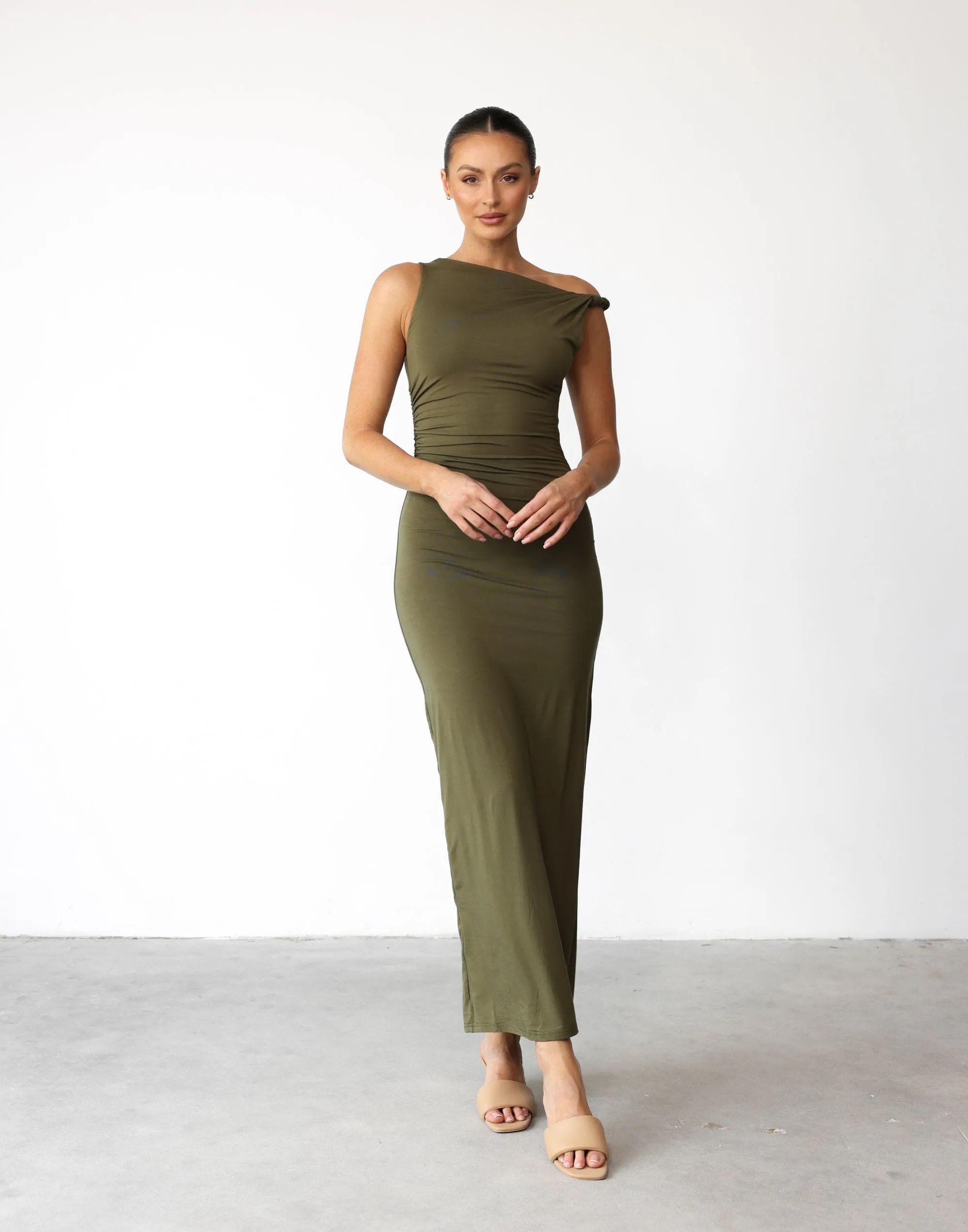 Sahana Maxi Dress (Khaki)