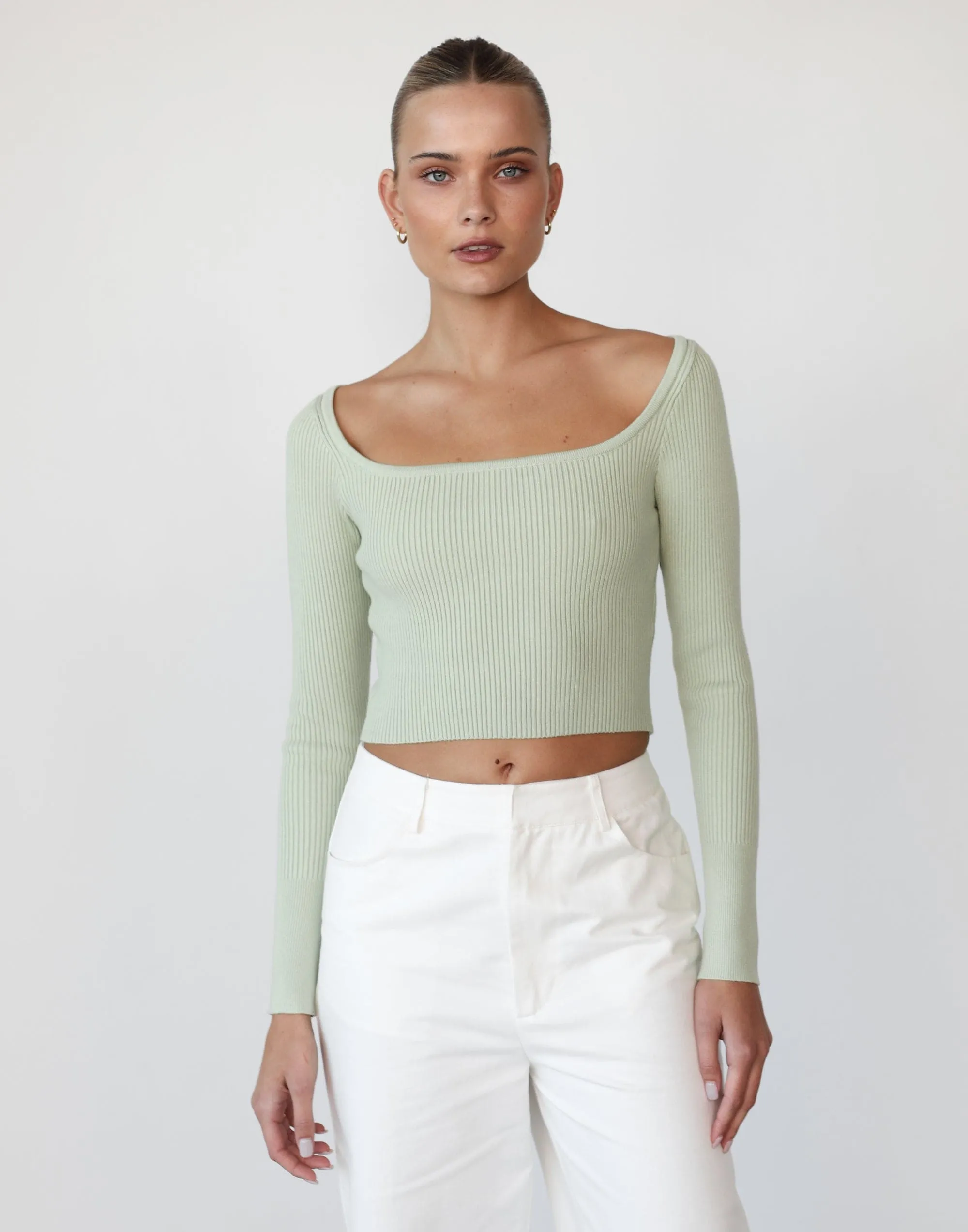 Self Control Knit Top (Sage)